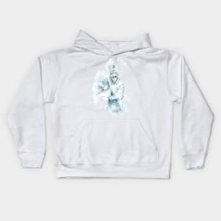Cells at Work - White Blood *watercolor* Kids Hoodie